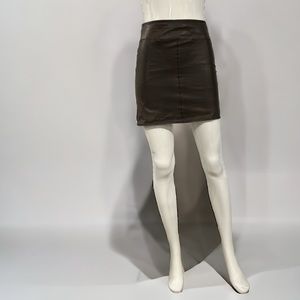Marc Cain stretch Nappa Leather Mini Skirt